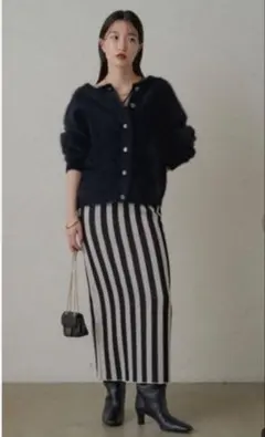 【Loungedress】 ジャガードニットスカート　　ラウンジドレス