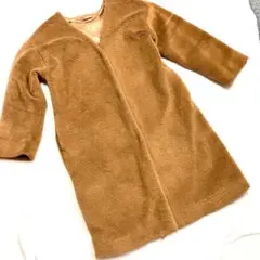 ジーユー ボアガウンコート ロングコート もこもこ ファー 裏地あり 防寒 M