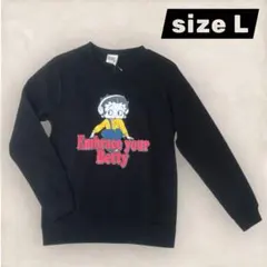 【新品タグ付】Betty Boop トレーナー Lサイズ 黒