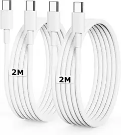 USB C ケーブル 2M 2本 PD対応 60W急速充電 type-c