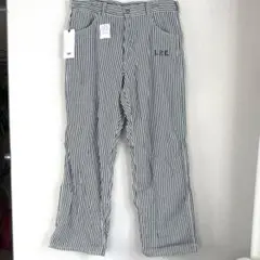 新品未使用 Lee リー　ヒッコリーストライプ ワイドパンツ メンズ　L 美品