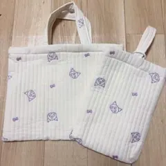 新品未使用　クロミちゃん　レッスンバック　うわばき袋　セット