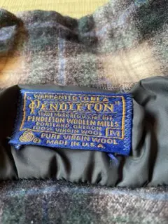 Pendleton チェック柄 長袖シャツ ウール100%