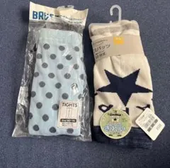 ベビータイツ 水玉模様 星柄 80-90cm、95cm