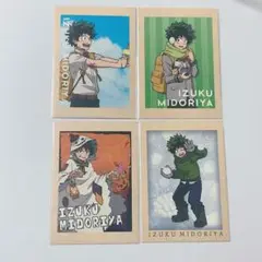 ヒロアカ 緑谷 思い出コレクション カード 4点セット