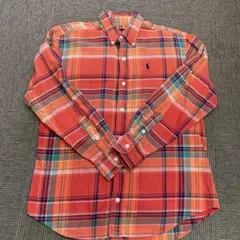 Ralph Lauren 長袖シャツ 150 オレンジ系チェック