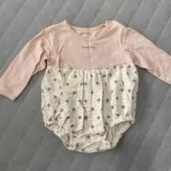 花柄長袖ロンパース 70センチ