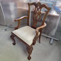 ダン様専用 アジアンスタイル 木製椅子 彫刻入り - メルカリ