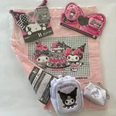 クロミ・マイメロトートバッグ・バッジ・ポーチ・シールセット