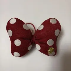 美品　ディズニー　ミニー　リボン　ヘアピン　ヘアゴム　クリップ