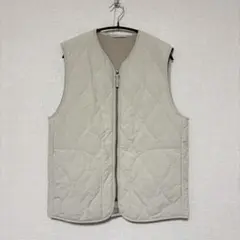 GU キルティングベスト ナイロンベスト ベージュ S メンズ レディース 兼用
