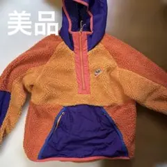 美品NIKE ナイキ ハーフジップ ボアフリース パーカー オレンジ