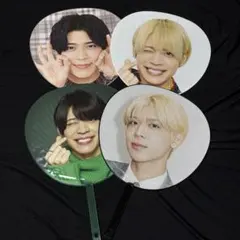 SexyZone timelesz松島聡 ジャンボうちわ 4枚セット グッズのサムネイル