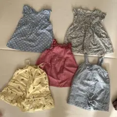 ワンピース,サロペットまとめ売り/80〜90cm/女の子
