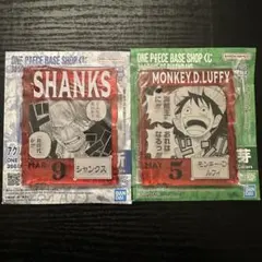 ワンピース ベース ショップ アクリルブロックチャーム　ルフィ　シャンクス ワンピースベースショップくじ ルフィ アクリルブロック - メルカリ