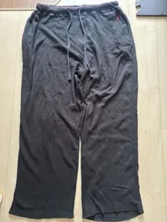 ポロバイラルフローレン　サーマル　ワイドパンツ　ブラック