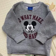 Disney ミッキーマウス トレーナー グレー