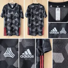 adidas アディダス サッカーシャツ 半袖 黒