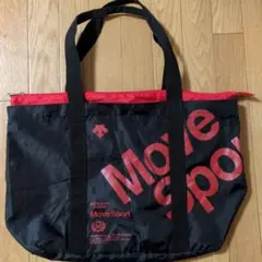 デサントMove Sport トートバッグ 黒/赤