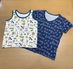 ワコール恐竜・音楽モチーフ アンダーシャツセット 100cm・110cm