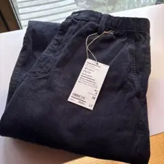 無印良品　コーデュロイ イージーパンツ M 黒