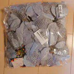 クリスマスツリー飾り 人工花 造花　12個 (シルバー)