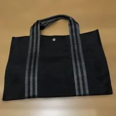 ブラックキャンバストートバッグ