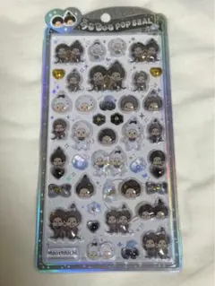 【正規品】うるちゅるポップシール　モンチッチ　白黒