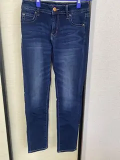 CLOSSHI PREMIUN ダークブルー スキニーデニム 4ポケット