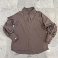 グレイル　GRL パールボタン ブラウス 長袖