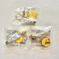 d'Alba ハート型ミラー　ハンドクリーム　3つセット　チャーム　キーホルダー