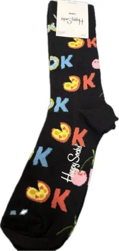 未使用　保管品　ハッピーソックス　メンズ　カラフル　1足　ナイガイ　レア