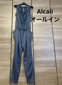 Alcali オールイン ブラック つなぎ フォーマル カジュアル サロペットのサムネイル