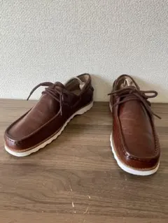Clarks クラークス レザーデッキシューズ 26.5cm 茶のサムネイル