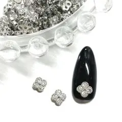 ネイルパーツ クローバー ジュエリー ジルコニア ストーン ネイパー　四葉