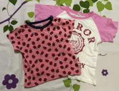 Youpi! 90cmいちごTシャツ&100cm英字シンプルTシャツの2枚セットのサムネイル