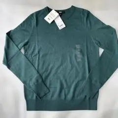 UNIQLO エクストラファインメリノウール セーター M 55 Green