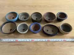 イ*イ様 【中古】小品盆栽　植木鉢 丸鉢10個セット