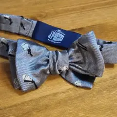 J.PRESS 蝶ネクタイ　ボウタイ シルバー　グレー　モチーフ柄