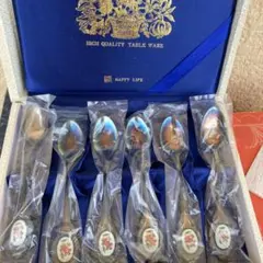 未使用品】 洋白金仕上げスプーン6本セットGOLD PLATED 三越百貨店