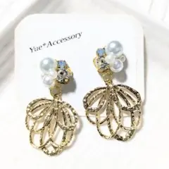 D-181　ハンドメイド☆ビジューピアス／イヤリング