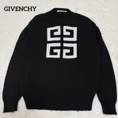 GIVENCHY ジバンシー ダメージ加工 4Gニット ブラック ロゴのサムネイル