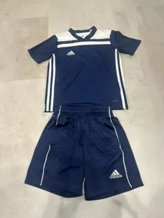 adidas サッカーウェアセット ネイビー140㎝