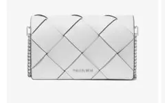 JET SET ウーヴン レザー フラップ チェーン クロスボディ ミディアム