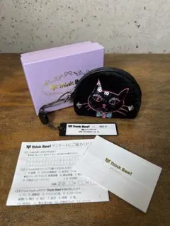 ★Think Bee!★シンクビー★ミニポーチ★スパンコール★猫★箱付き★のサムネイル