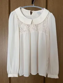 RETRO GIRL アイボリー長袖ブラウス