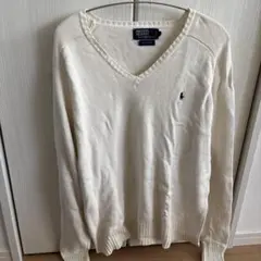 Polo by Ralph Lauren Vネックニット アイボリーのサムネイル