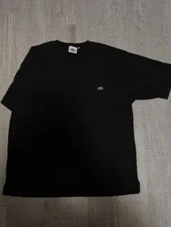 【美品】Dickies ポケットTシャツ 黒 ワンポイント 半袖