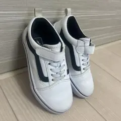 Vans ホワイト/ブラック スニーカー　18センチ