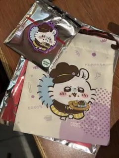 ココス　ちいかわ　モモンガ　ラバーキーホルダー＆巾着